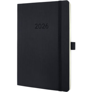 CONCEPTUM Wochennotiz-Kalender      2026 C2624     1W/2S schwarz        21x13.5cm