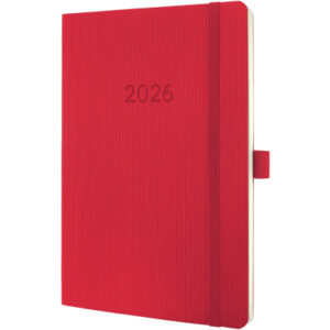 CONCEPTUM Wochenkalender            2026 C2634     1W/2S rot            21x13.5cm