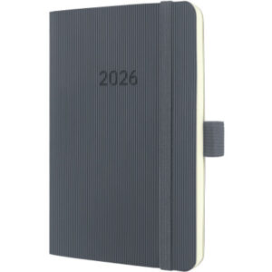 CONCEPTUM Wochenkalender            2026 C2637     1W/2S dunkelgrau      14x9.3cm