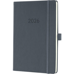 CONCEPTUM Wochenkalender            2026 C2666     1W/2S dunkelgrau   21.3x14.8cm
