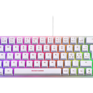 DELTACO   TKL Gaming Keyboard membrane GAM-158-W RGB CH-Layout, White