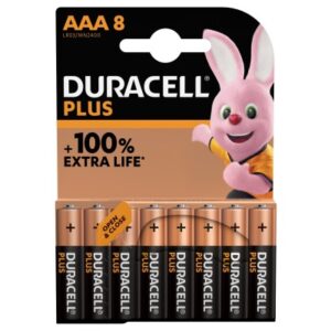 DURACELL  Batterie Plus Power MN2400    AAA, LR03, 1.5V        8 Stück