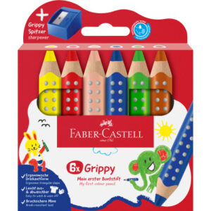 FABER-CA. Farbstifte Grippy 110635    inkl. Spitzer          6 Stück