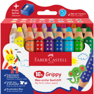 FABER-CA. Farbstifte Grippy 110645    inkl. Spitzer         16 Stück