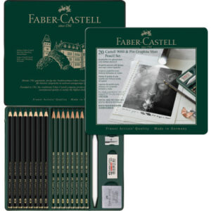FABER-CA. Pitt Graphite Matt & Castell 115224    schwarz               20 Stück