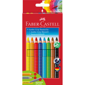 FABER-CA. Farbstifte Jumbo GRIP 280921    8 Farben/Bleistift/Namens.
