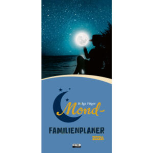 HEYNE     Mond-Familienplaner       2026 453239579 1M/1S DE           22.4x48.5cm