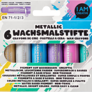 I AM CREA Wachsmalstifte 4005.55   Metallic               6 Stück