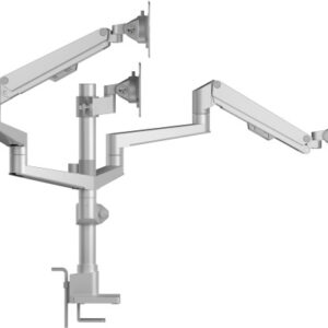 ICY BOX   Triple Monitor Stand IBMS525T  17-30 inch 1-7kg   silver grey