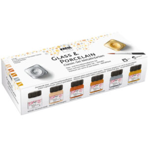 KREUL     Glas-Porzellanmalfarben 16603     Metallic                6x20ml
