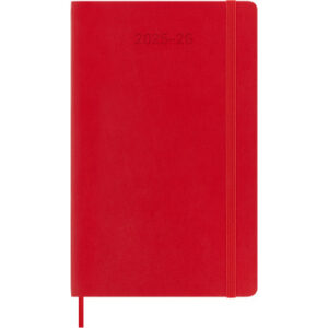 MOLESKINE Wochen-Notizkalender     25/26 999275433 18M liniert SC rot     13x21cm