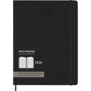MOLESKINE Agenda Pro X-Large        2026 DHB12PRO4 1W/2S schwarz HC       19x25cm