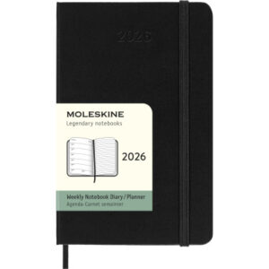 MOLESKINE Agenda Classic Pocket     2026 DHB12WN2Y 1W/1S schwarz HC        9x14cm