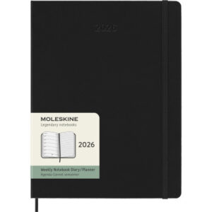 MOLESKINE Agenda Classic X-Large    2026 DHB12WN4Y 1W/1S schwarz HC       19x25cm