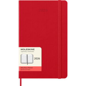 MOLESKINE Agenda Classic Large      2026 DHF212DC3 1T/1S scharlachrot HC  13x21cm