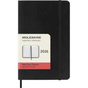 MOLESKINE Agenda Classic Pocket     2026 DSB12DC2Y 1T/1S schwarz SC        9x14cm