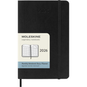 MOLESKINE Agenda Classic Pocket     2026 DSB12MN2Y 1M/2S schwarz SC        9x14cm