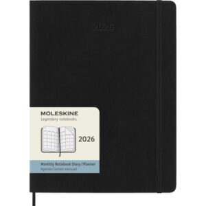 MOLESKINE Agenda Classic X-Large    2026 DSB12MN4Y 1M/2S schwarz SC       19x25cm