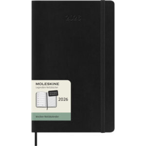 MOLESKINE Agenda Classic Large      2026 DSB12WN3D 1W/1S schwarz SC       13x21cm