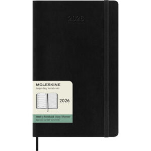 MOLESKINE Agenda Classic Large      2026 DSB12WN3Y 1W/1S schwarz SC       13x21cm