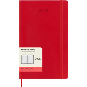 MOLESKINE Agenda Classic Large      2026 DSF212DC3 1T/1S scharlachrot SC  13x21cm