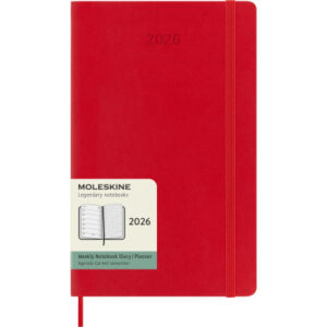 MOLESKINE Agenda Classic Large      2026 DSF212WN3 1W/1S scharlachrot SC  13x21cm