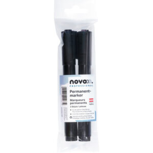 NOVOOO    Permanent Marker Set       3mm 21120     schwarz                2 Stück