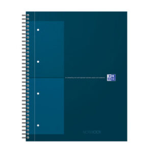 OXFORD    Spiralbuch                 A4+ 400191243 kariert 5mm, petrol   80 Blatt