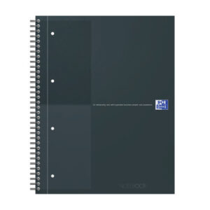OXFORD    Spiralbuch                 A4+ 400194457 liniert, schwarz      80 Blatt