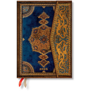 PAPERBLAN Agenda Safawidisch Indigo 2026 DD0617-7  1W/1S VSO Midi HC DE   13x18cm