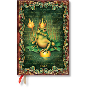 PAPERBLAN Agenda Grimm Froschkönig  2026 DD0618-4  1W/1S VSO Midi HC DE   13x18cm