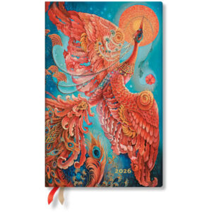 PAPERBLAN Agenda Feuervogel         2026 FD0688-7  1W/2S HOR Maxi SC DE 13.5x21cm