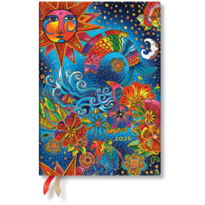 PAPERBLAN Agenda Magie Céleste      2026 FF1078-5  1W/2S HOR Midi SC FR   13x18cm