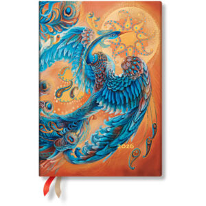 PAPERBLAN Agenda Oiseau Céleste     2026 FF1082-2  1W/2S HOR Midi SC FR   13x18cm