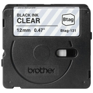 PTOUCH    Band schw/transp.  n.laminiert BTAG-131  PT-N10/N20/N25BT         12 mm