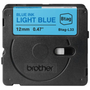 PTOUCH    Band blau/hellblau n.laminiert BTAG-L33  PT-N10/N20/N25BT         12 mm