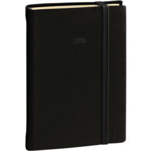 QUO-VADIS Agenda Silk Mini.Prest.   2026 286519Q   1W/2S schwarz ML       16x24cm
