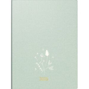 RIDOIDE   Taschenagenda Design Line 2026 701360301 1W/2S Flowers DE       12x16cm