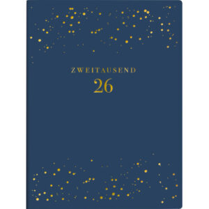 RIDOIDE   Taschenagenda Design Line 2026 701360302 1W/2S Night DE         12x16cm
