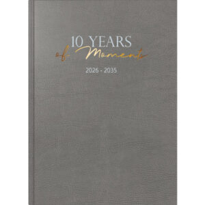 RIDOIDE   10 Jahresagenda      2026-2035 702240401 1T/1S grau DE        21x29.1cm