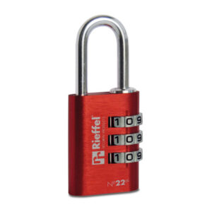 RIEFFEL   Zahlenschloss Nr.22       20mm 22/20ROT  rot