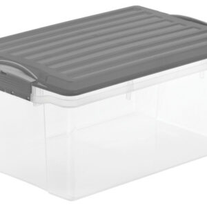 ROTHO     Stapelbox Compact          13l 177600881 anthrazit/transparent