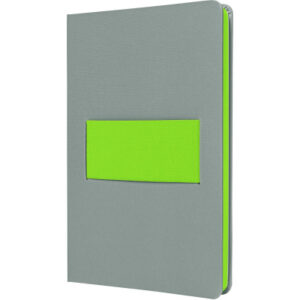 SIGEL     Notizbuch Linescape         A5 LS201     grau/lime liniert       176 S.