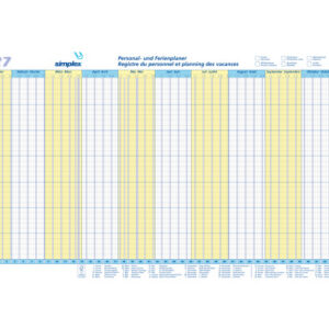 SIMPLEX   Planograph 10 Stück       2027 40365.27  1J/1S DE/FR          64x29.6cm