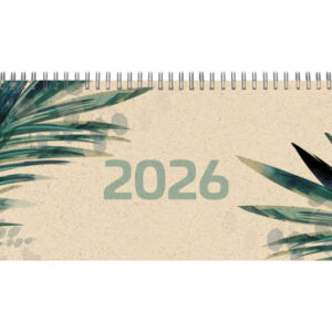 SIMPLEX   Pultkalender Graspapier   2026 40658.26  1W/2S ML             29x10.5cm