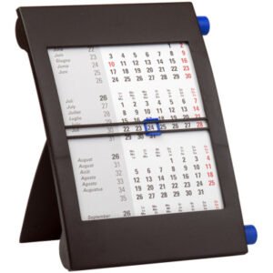 SIMPLEX   3-Monats-Tischkalender 2026/27 50013.26  3M/1S schwarz/blau     11x18cm