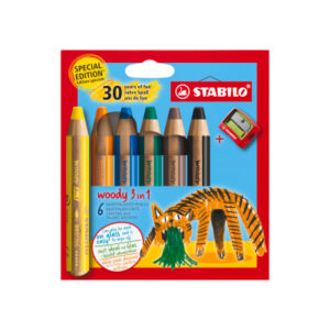 STABILO   Farbstifte Woody 3 in 1 02.04.880 Tiger                  6 Stück
