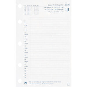 SUCCES    Agenda Mini               2026 841209000 1T/1S Ersatzkal.    6.7x10.4cm