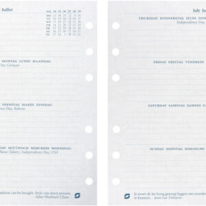 SUCCES    Agenda Standard           2026 843207000 1W/2S Ersatzkal.    9.5x17.1cm