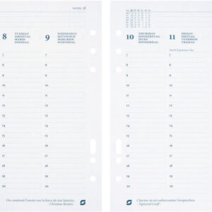 SUCCES    Agenda A5                 2026 847207000 1W/2S Ersatzkal.     14.8x21cm